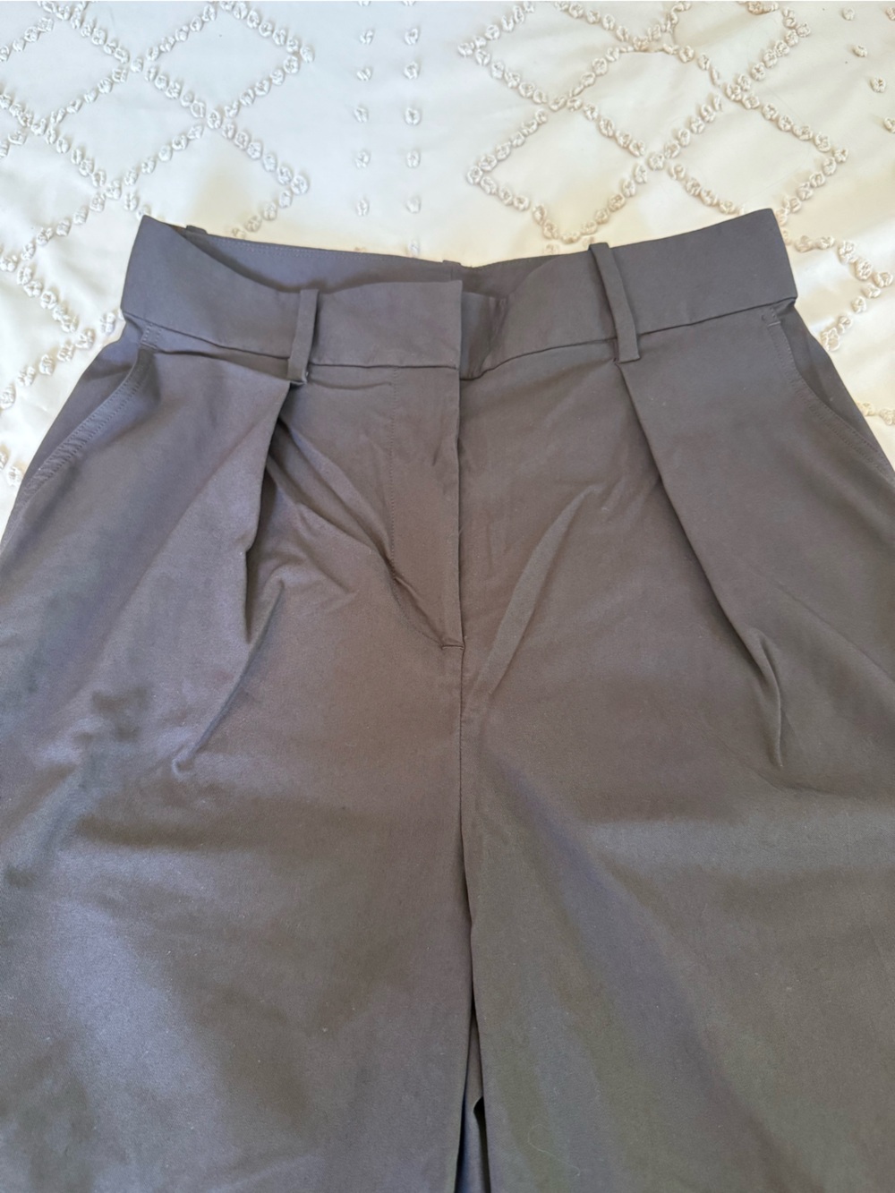 Lululemon Wide-Leg High-Waist Espresso Brown Trousers- size 4 - Picture 4 of 7